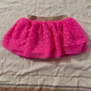 Baby heart pink skirt